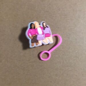 Trendy Pink and Purple Keychain